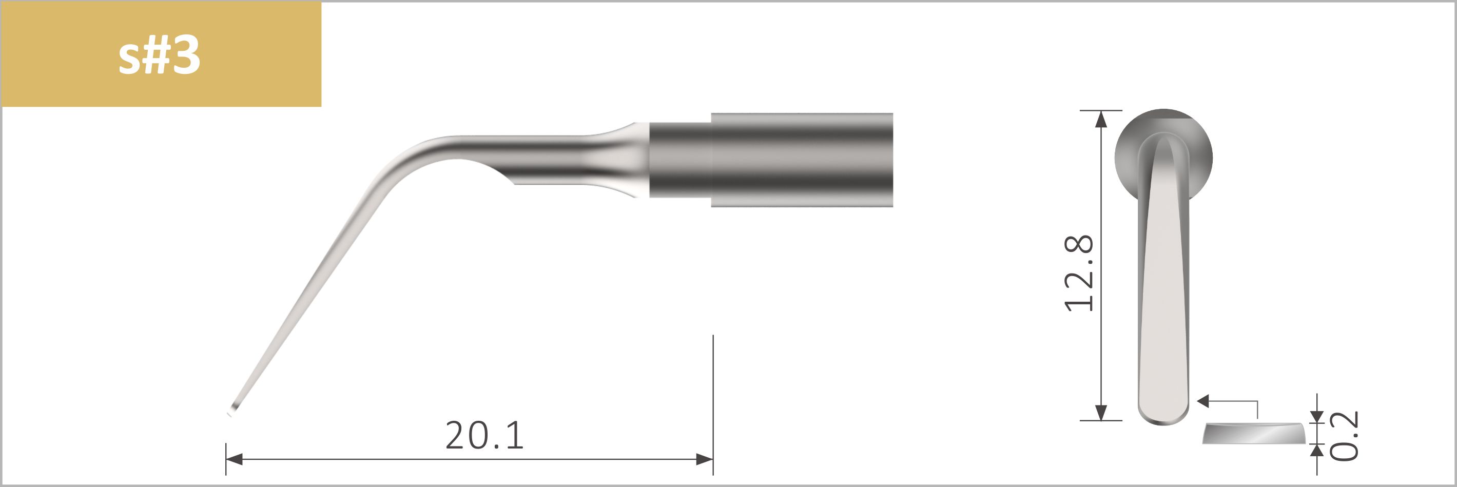 Xpedent Ultraschallspitzen für Satelec kompatibel s#3 Verfärbungen