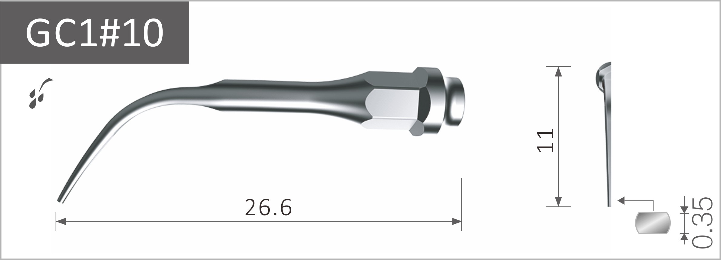 Xpedent Ultraschallspitzen für KaVo kompatibel GC1#10