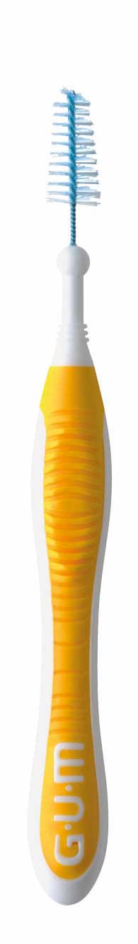 TRAV-LER gelb, Tanne Durchmesser 1,3 mm 6St. + Kappen/Blister