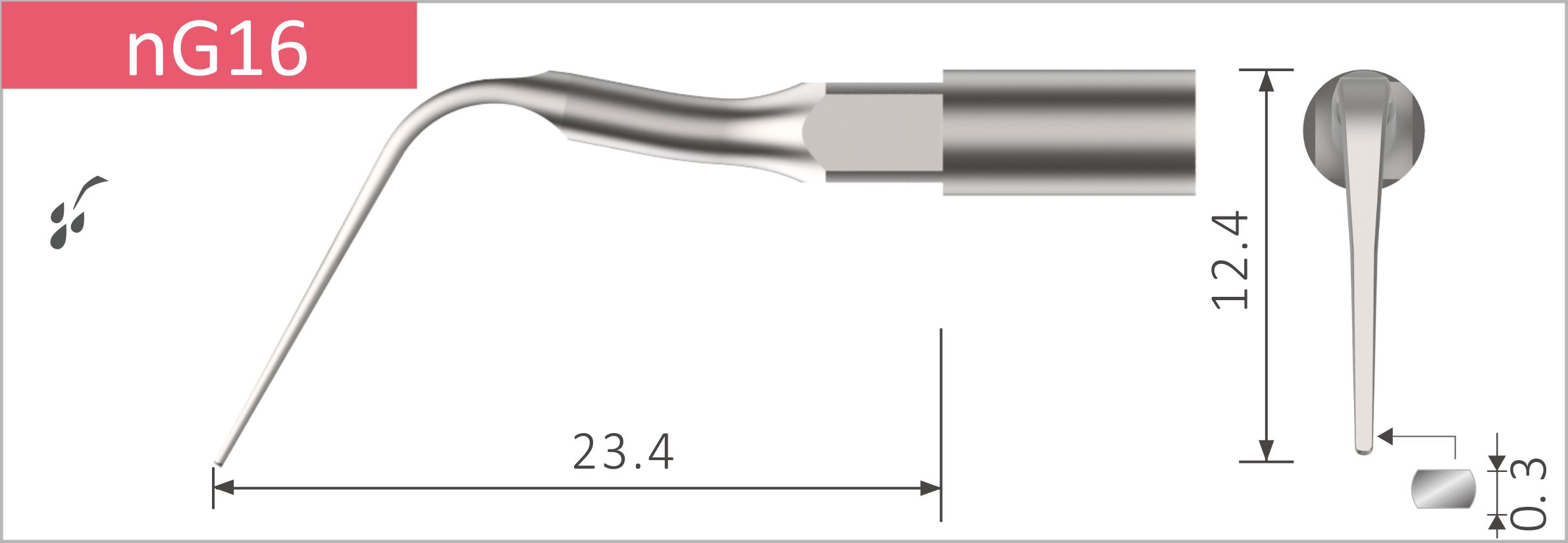 Xpedent Ultraschallspitzen für NSK Varios kompatibel nG16
